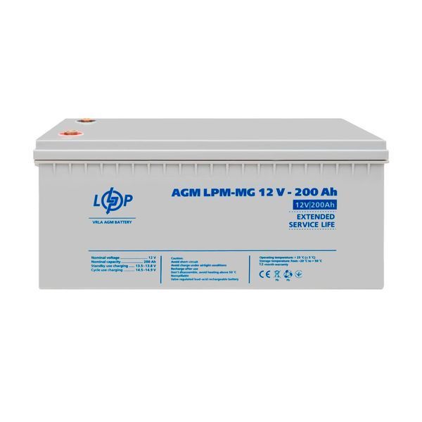 Розпродаж Акумулятор мультигелевий LPM-MG 12V - 200 Ah 40802 фото