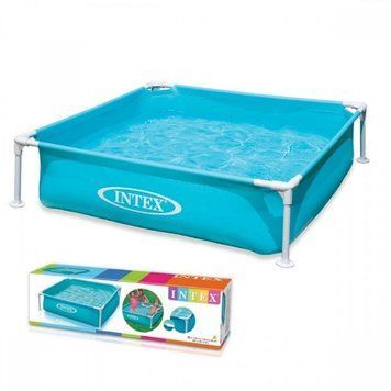 Дитячий каркасний басейн Intex 57173 (Блакитний) Mini Frame Pool (122х122х30 см) 24124 фото