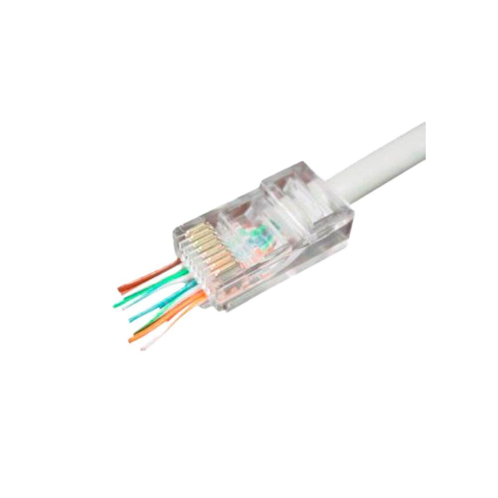 Конектор наскрізний RJ45 Cat.5E (100 шт) 20030 фото