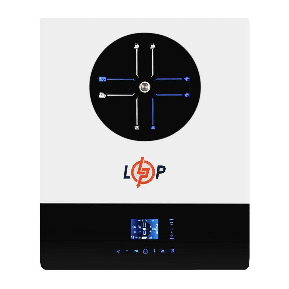 Гібридний сонячний інвертор (ДБЖ) LPW-MAXII-ULTRA 8000VA (8000Вт) 48V 150A MPPT 90-450V ON-OFF GRID 30592 фото