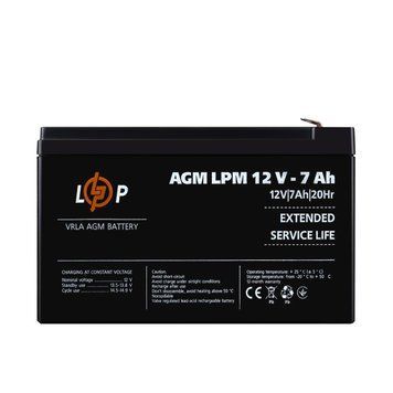 Акумулятор AGM LPM 12V - 7 Ah Уцінка 04.2025 42056 фото