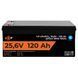 Акумулятор LP LiFePO4 25,6V - 120 Ah (3072Wh) (Smart BMS 100А) з BT пластик для ДБЖ 22424 фото