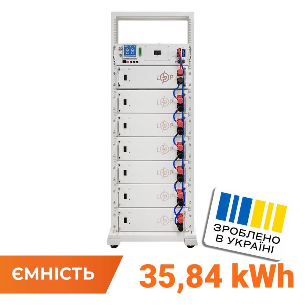 Акумулятор LP LiFePO4 Battery HVM 358,4V 100Ah (35840 Wh) BMS 125А AB Lrack white 37903 фото