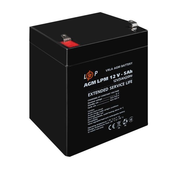 Акумулятор AGM LPM 12V - 5 Ah Уцінка 01.2025 42055 фото