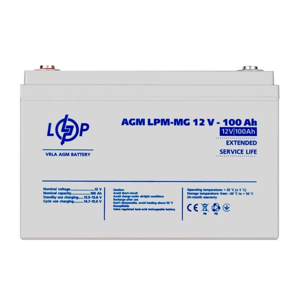 Акумулятор мультигелевий LPM-MG 12V - 100 Ah 3877 фото