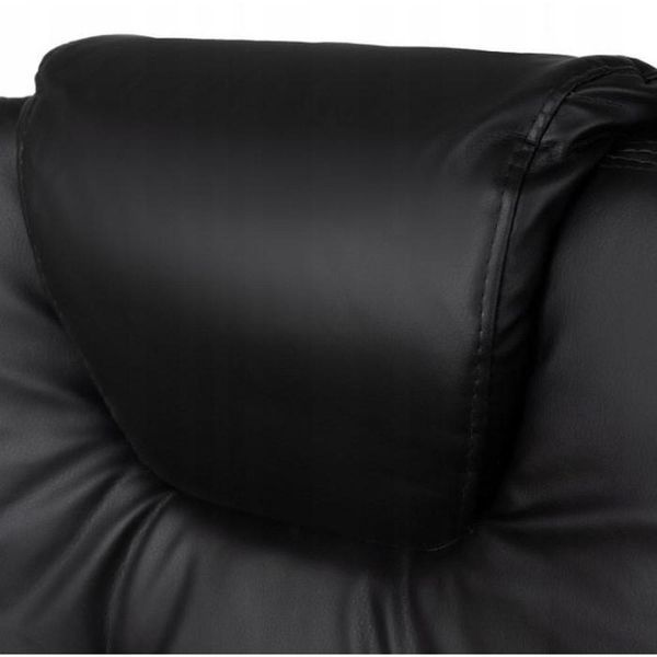 Офісне крісло Boss 23286 Premium з масажною подушкою, з підніжкою Чорне комп'ютерне крісло 30014 фото