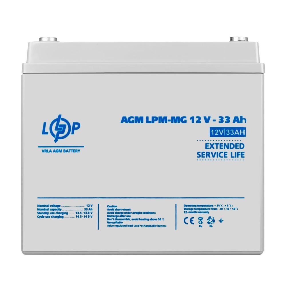 Акумулятор мультигелевий LPM-MG 12V - 33 Ah 6558 фото