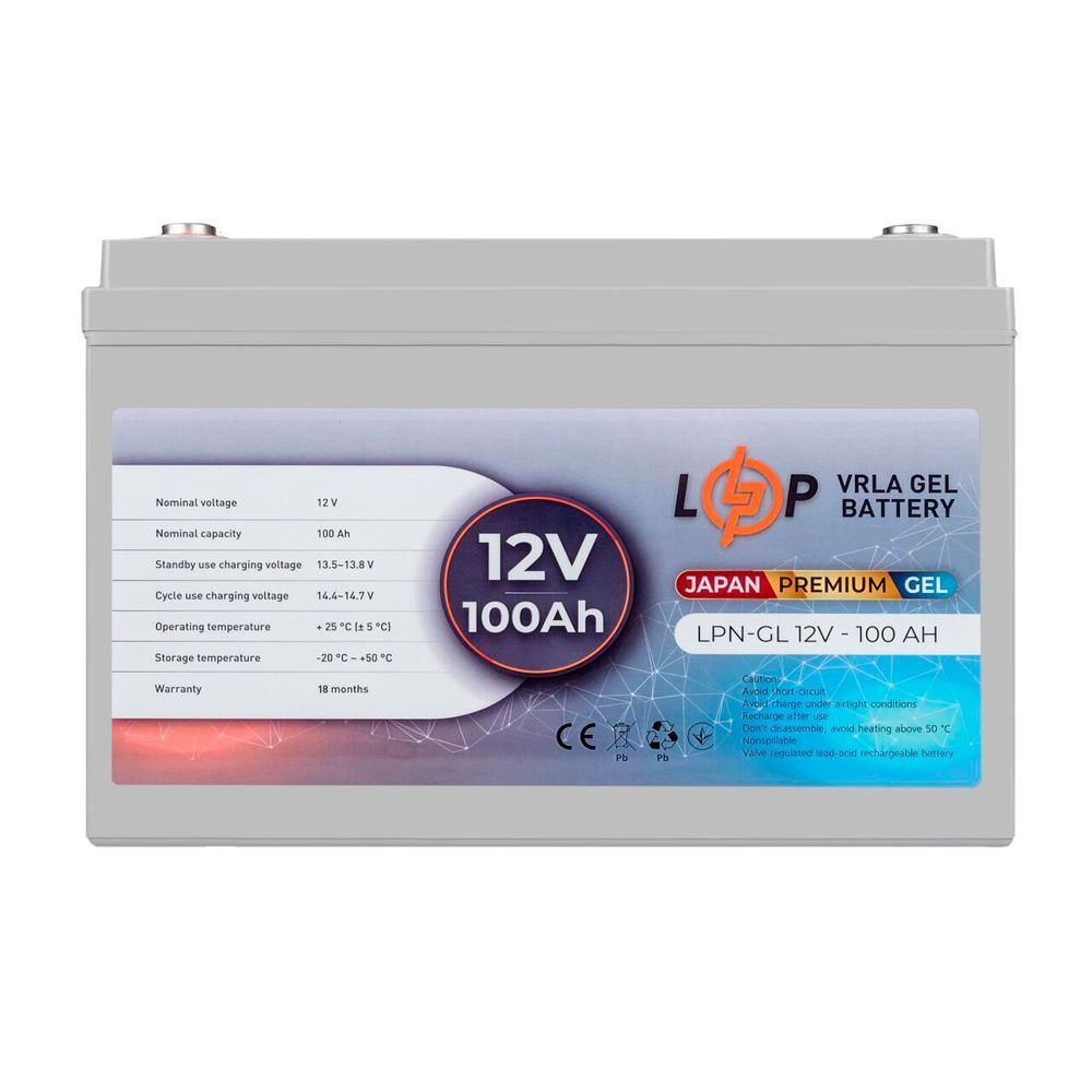 Акумулятор гелевий LPN-GL 12V - 100 Ah 13719 фото