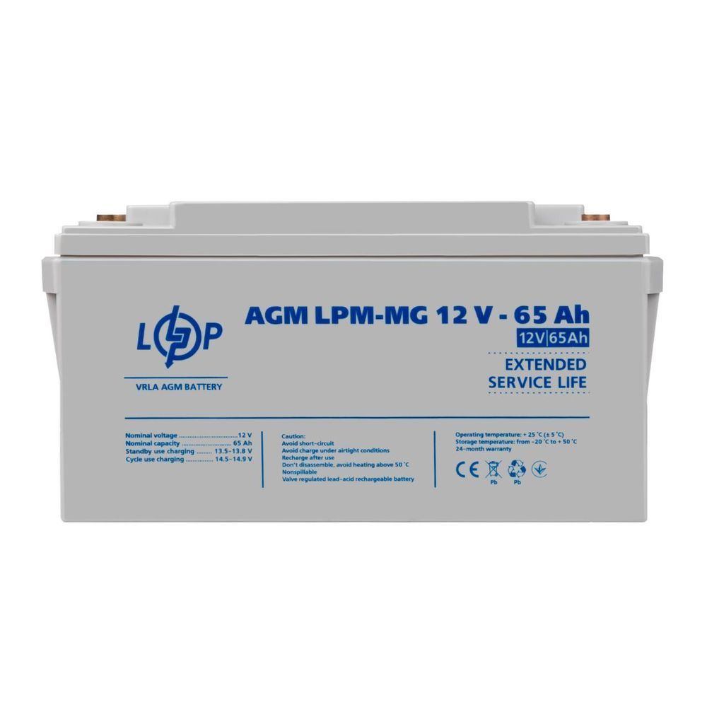 Акумулятор мультигелевий LPM-MG 12V - 65 Ah 3872 фото