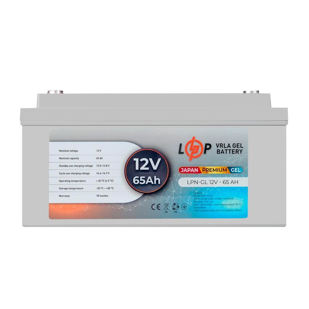 Акумулятор гелевий LPN-GL 12V - 65 Ah 13718 фото