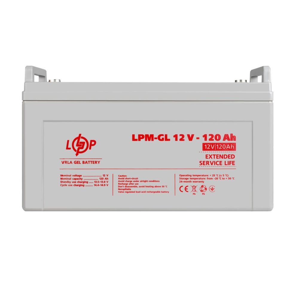 Акумулятор гелевий LPM-GL 12V - 120 Ah 3870 фото