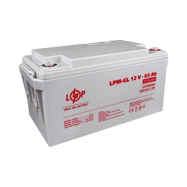 Акумулятор гелевий LPM-GL 12V - 65 Ah 3869 фото