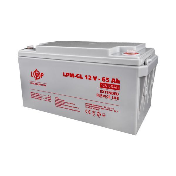 Акумулятор гелевий LPM-GL 12V - 65 Ah 3869 фото