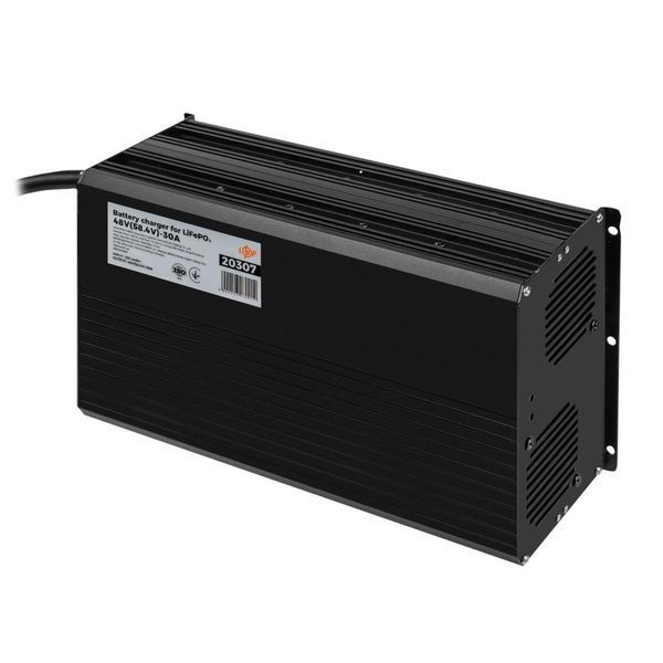 Зарядний пристрій для акумуляторів LiFePO4 48V (58.4V)-30A-1440W-LED 20307 фото