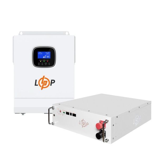 Комплект резервного живлення LogicPower ДБЖ 3500W + літієва (LiFePO4) батарея 5120 Wh 40327 фото